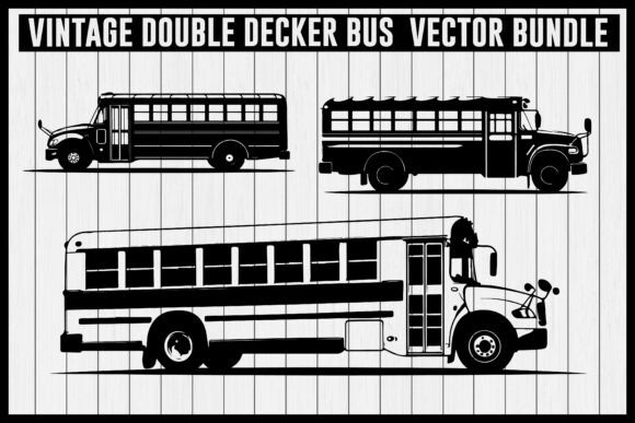Download Vintage Bus &amp; Fire Truck Vector Bundle - Vector bundle Collection