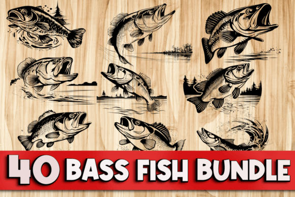 Download Bass Fishing Vector Bundle Svg Png Eps - Vector bundle Collection