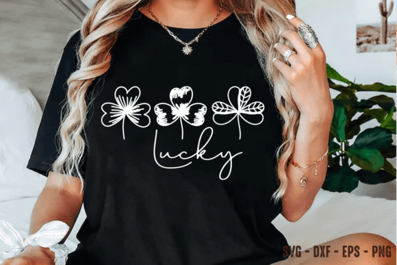Download Lucky SVG, St Patrick's Day Shamrock PNG - Luck Collection
