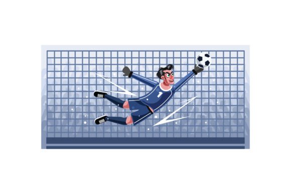 Download Goalkeeper Vector Graphics Illustration - Vector graphics Collection
