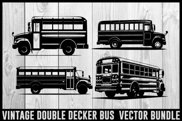 Download Vintage Bus &amp; Fire Truck Vector Bundle | - Vector bundle Collection