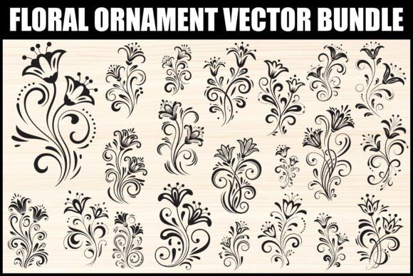 Download Floral Ornament Vector Bundle - Vector bundle Collection