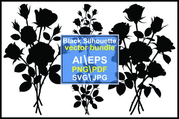 Download Rose Bouquet Silhouette Vector Bundle - Vector bundle Collection