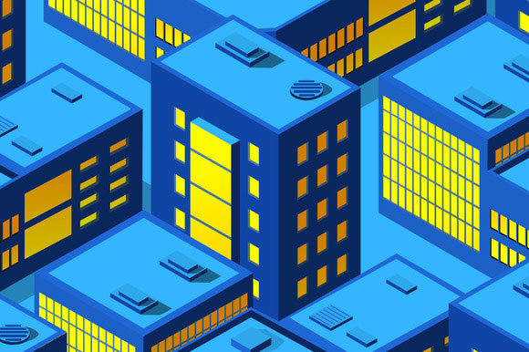 Download Residential Town of Vector Graphics - Vector graphics Collection